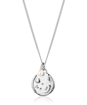 Capricorn silver zodiac necklace