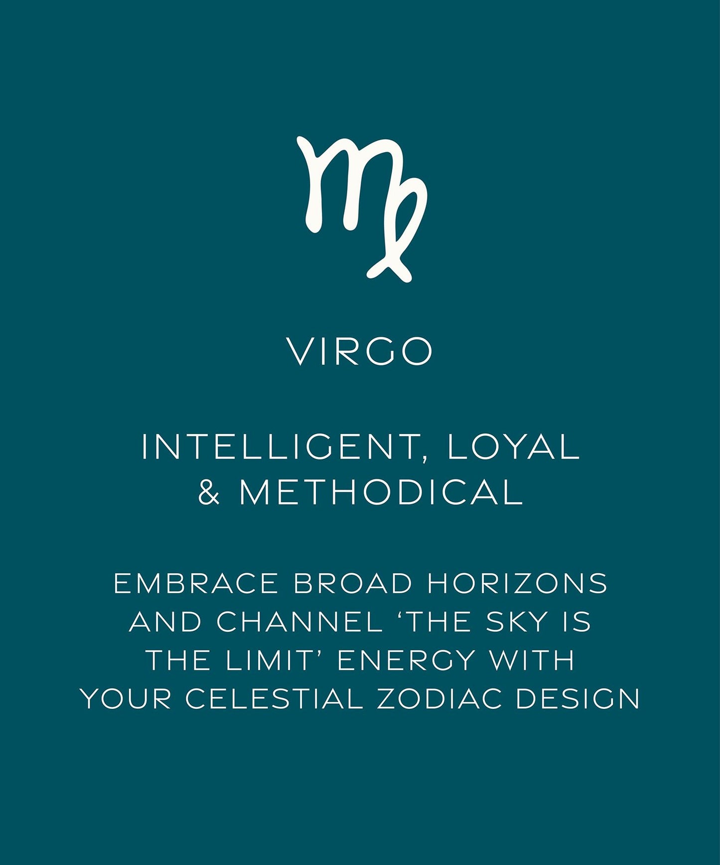 Virgo, silver zodiac pearl necklace, 23/8-22/9