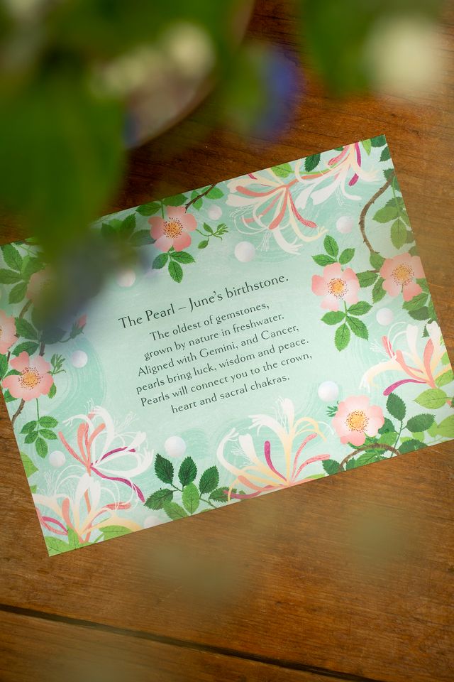 June birthstone card