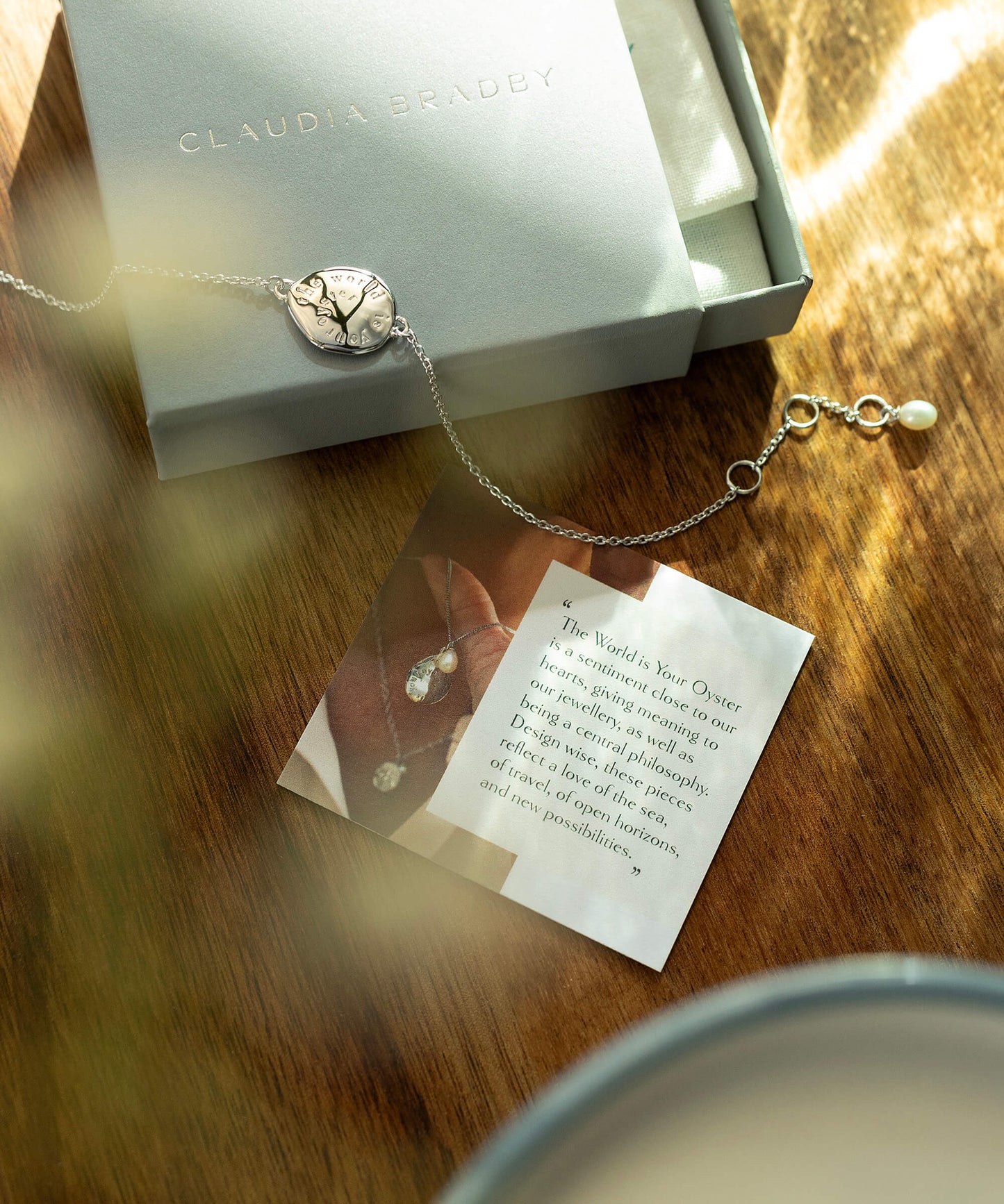The World Is Your Oyster Silver Bracelet
