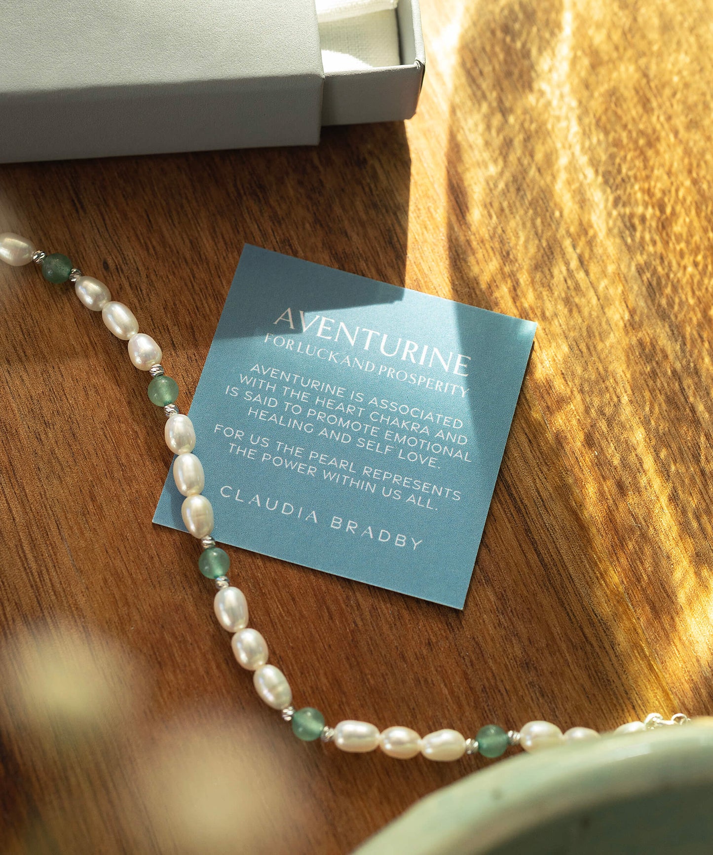 Pearl and Aventurine Eternity Prosperity Bracelet
