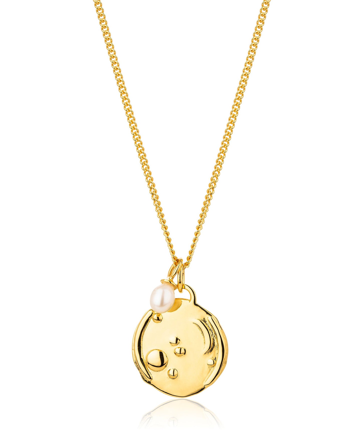Cancer gold zodiac necklace