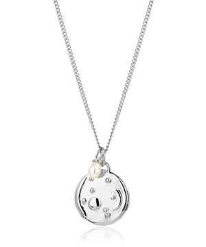 Libra silver zodiac necklace