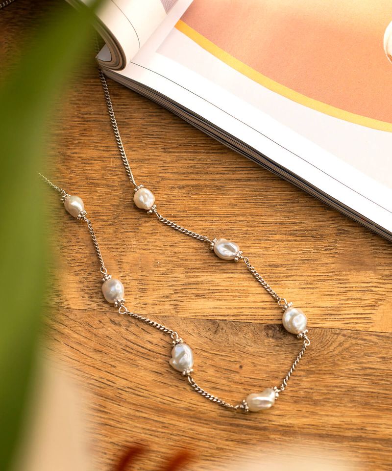 Keshi 6 pearl necklace