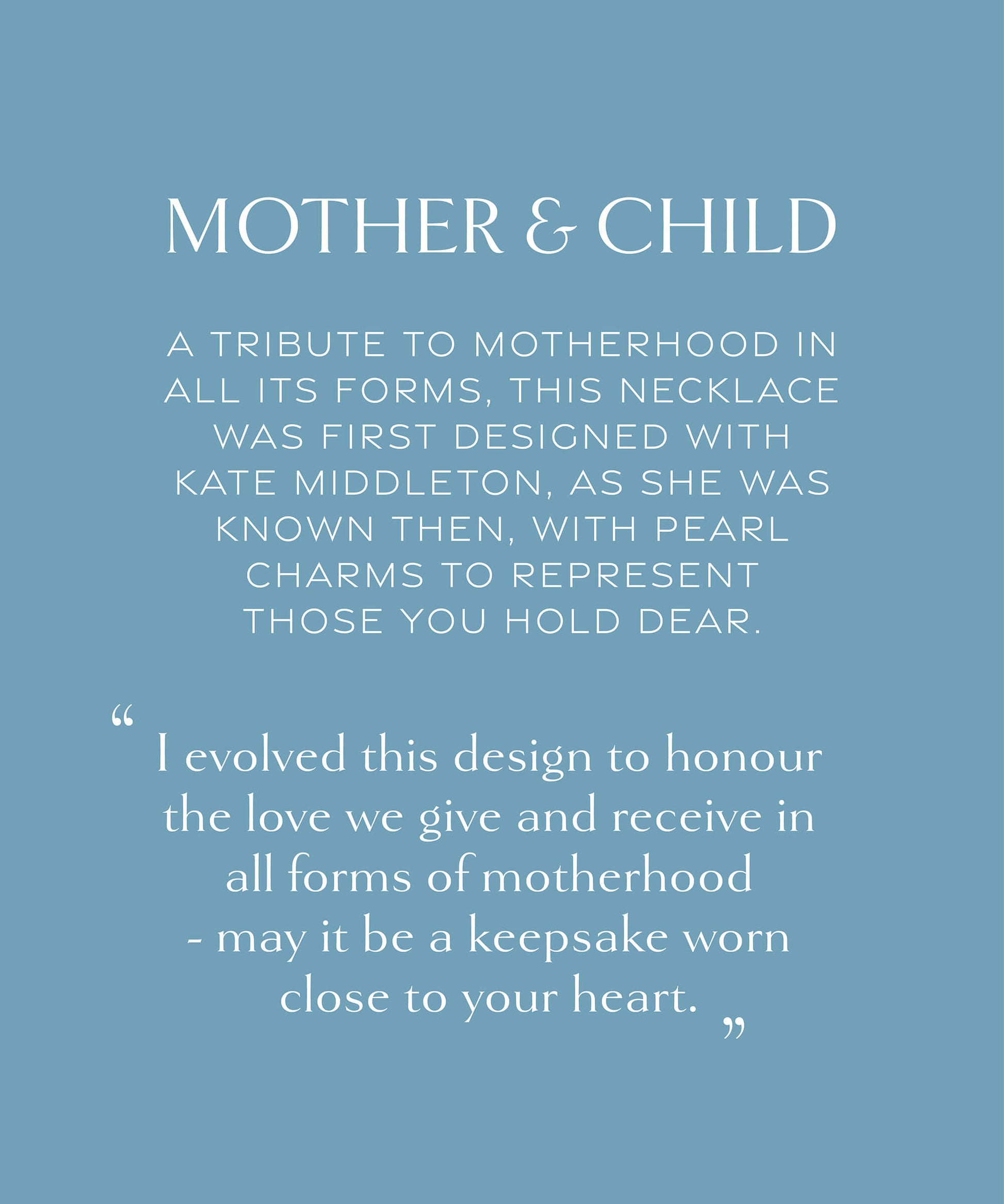 Mother and Child Pendant Necklace story card