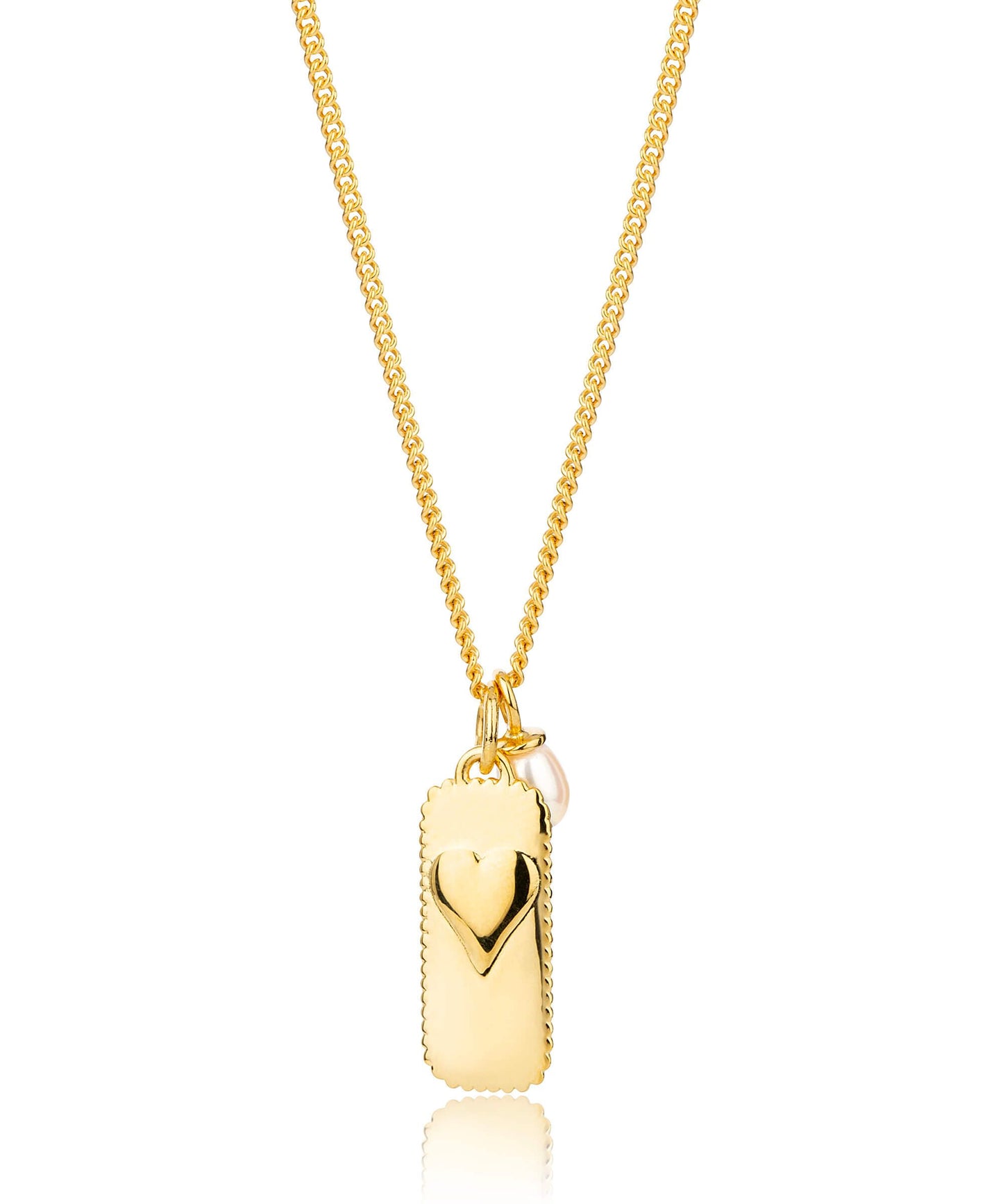 Single Pearl Gold Glimmers Pendant Necklace