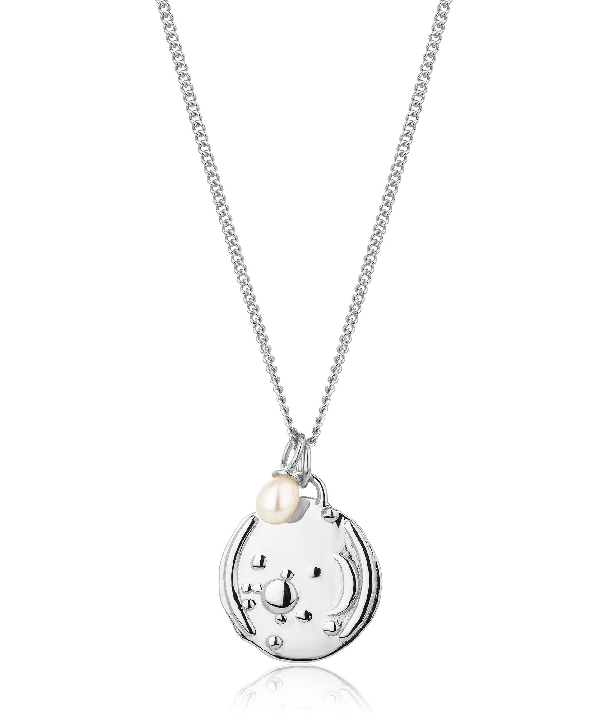 Aquarius silver zodiac necklace