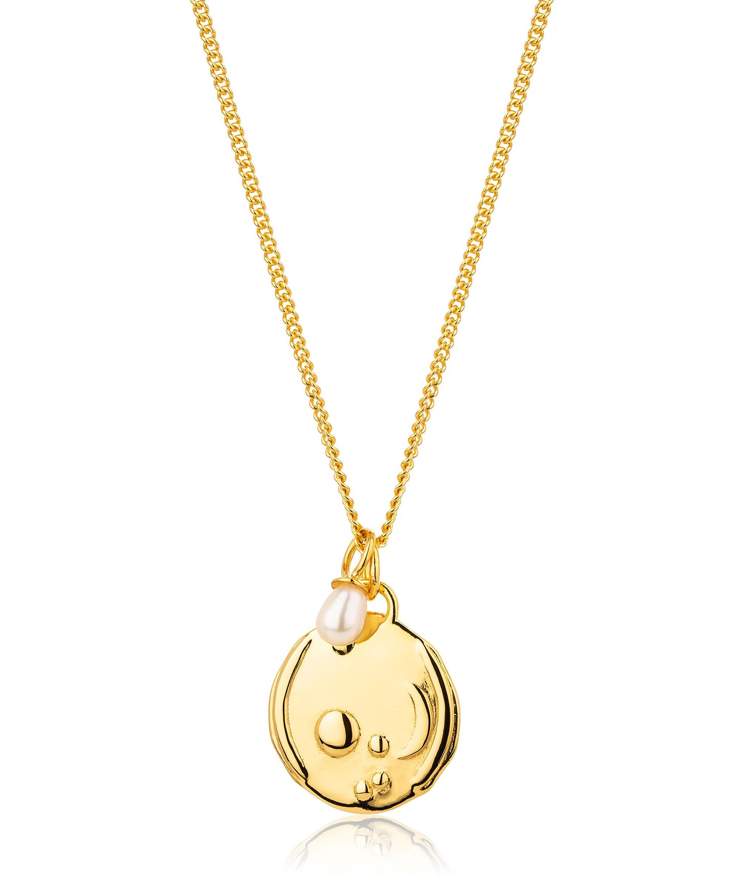 Aries gold zodiac necklace