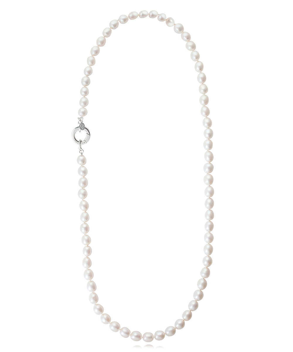 Biography Pearl silver Necklace