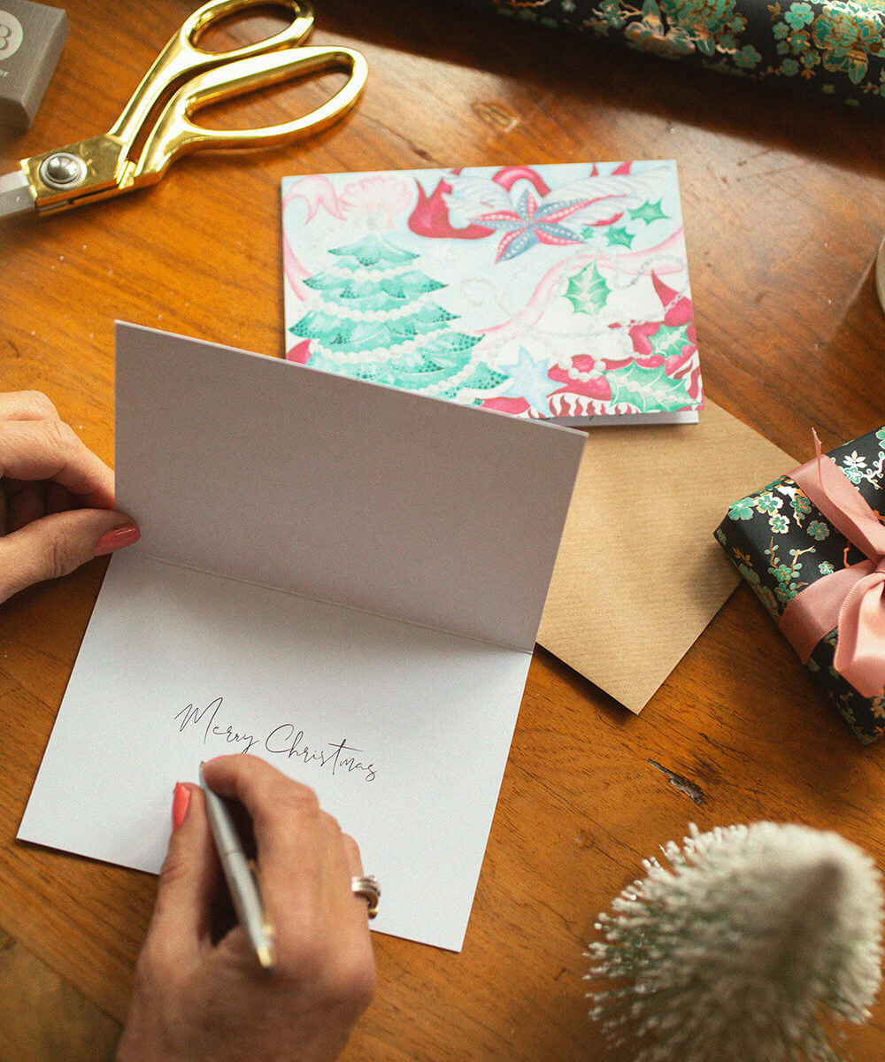 Handwritten Christmas Card - original artwork print