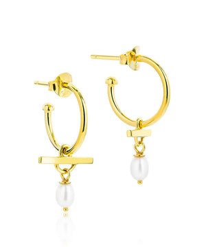 Chakra Balance Gold Hoop Earrings