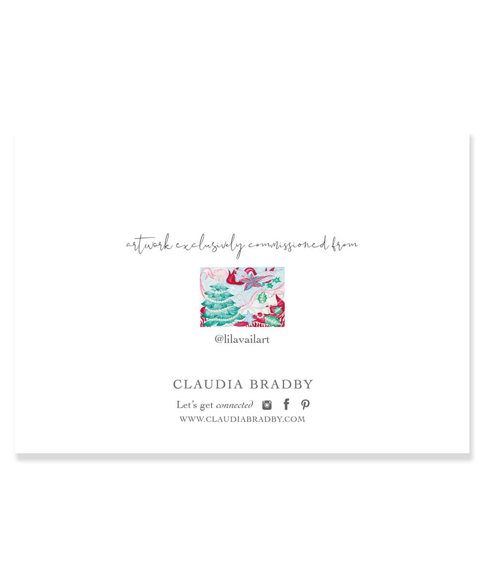 Handwritten Christmas Card - original artwork print