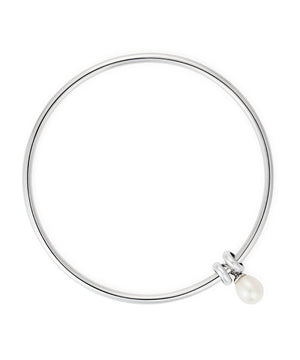 Essential Pearl Silver Bangle