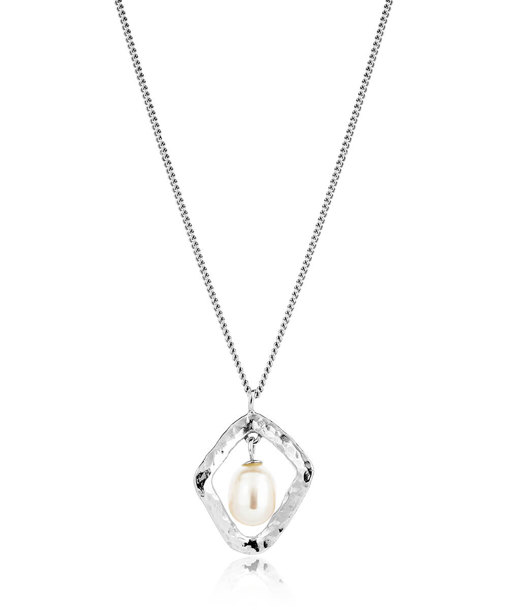 Thalassa Silver Pearl Pendant necklace