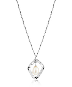 Thalassa Silver Pearl Pendant necklace