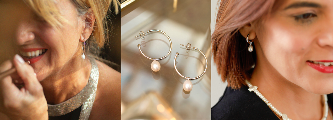 What Necklace to Wear with Pearl Hoop Earrings