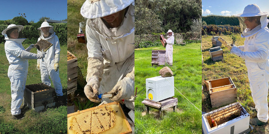bee keepers part of the Scillonian bee project