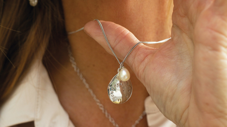Silver and pearl necklaces
