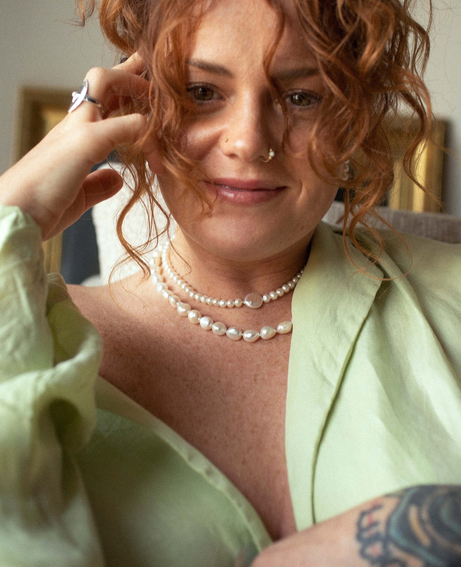 Hand-Strung Pearl Necklaces