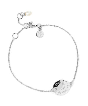 June Birthstone - The World Is Your Oyster Silver Bracelet