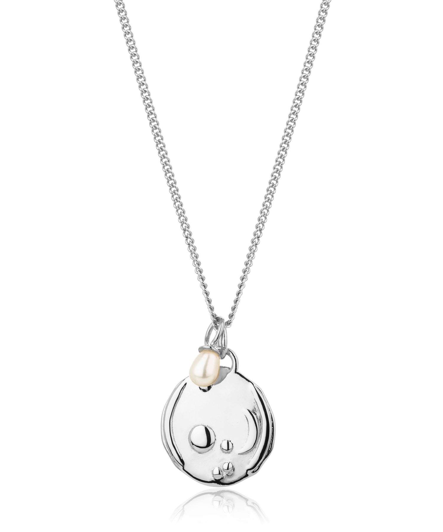 Aries silver zodiac necklace