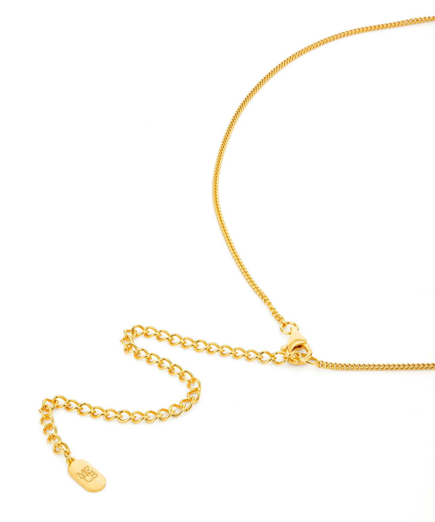 Midlifechic mantra necklace with single pearl charm, gold plate