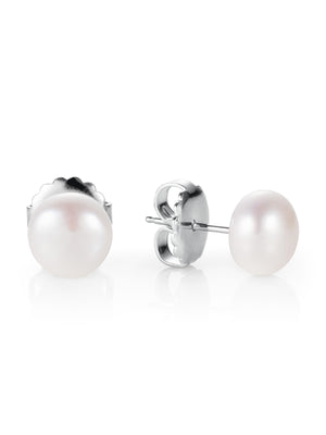 Audrey Pearl Stud Earrings
