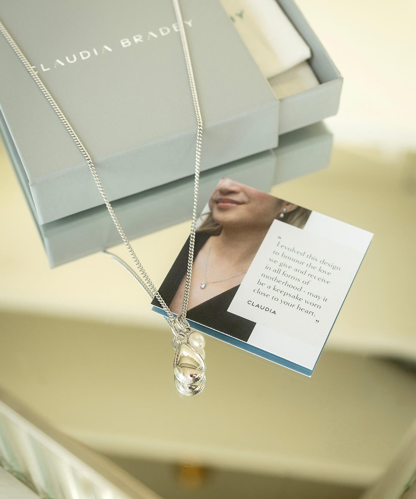 Mother and Child Pendant Necklace