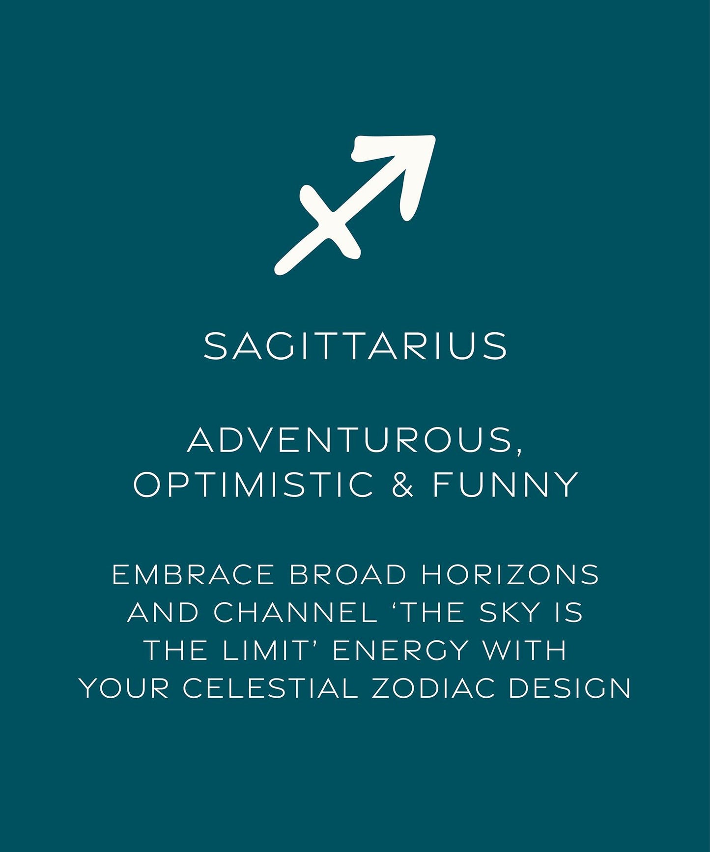 Sagittarius, gold zodiac pearl necklace, 22/11-21/12