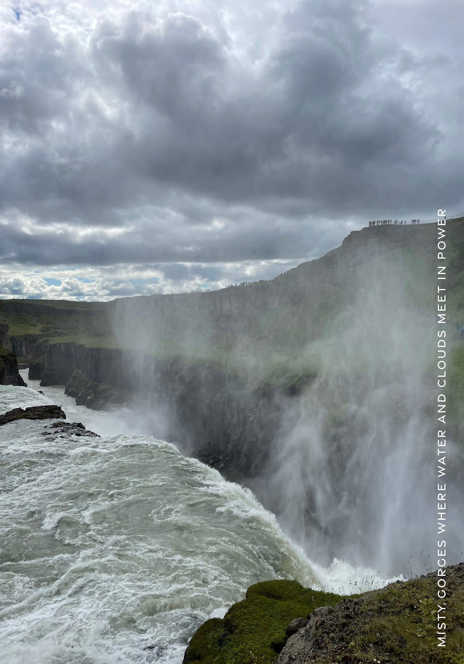 Misty gorges where water and clouds meet in power