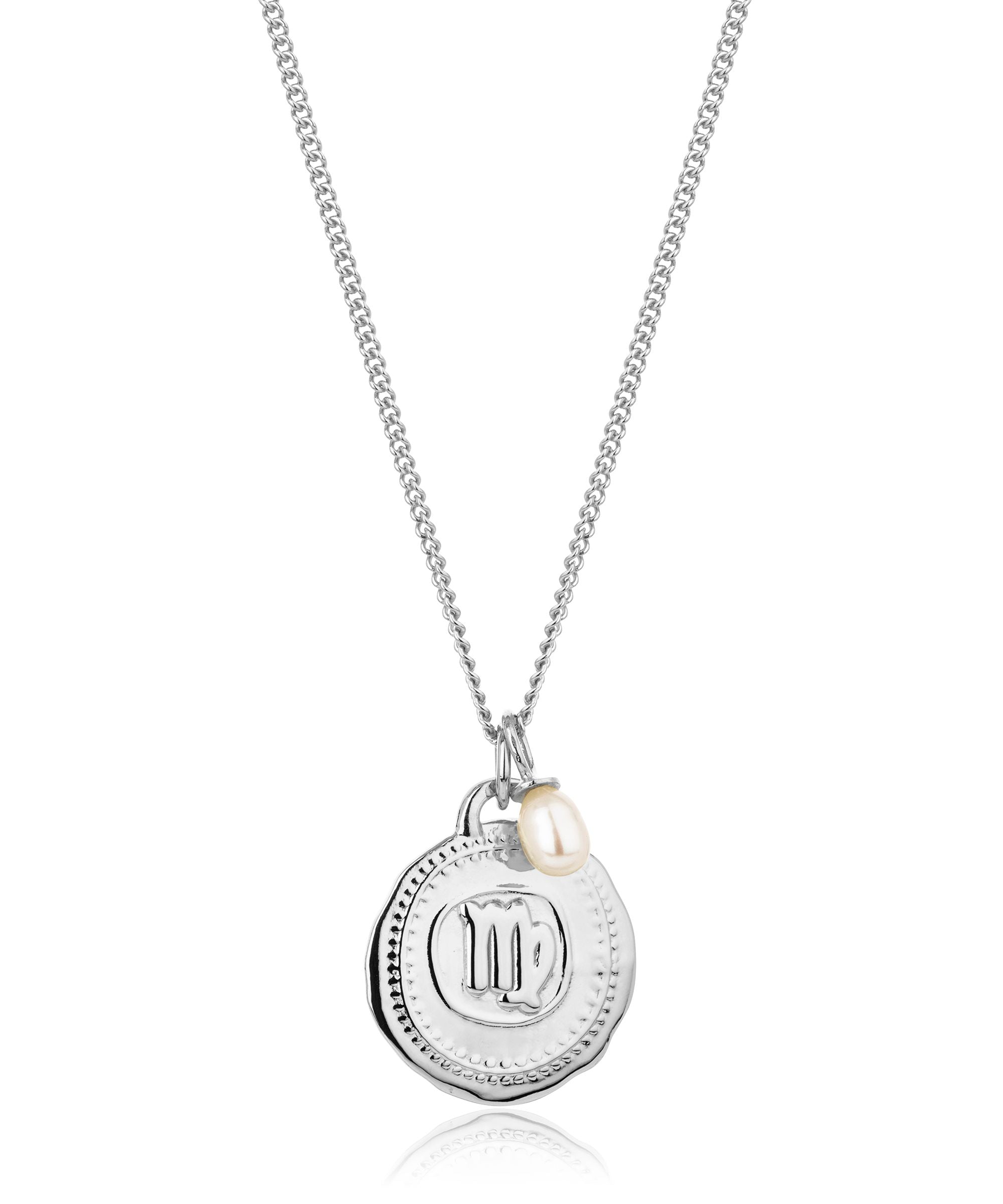 Virgo silver store necklace