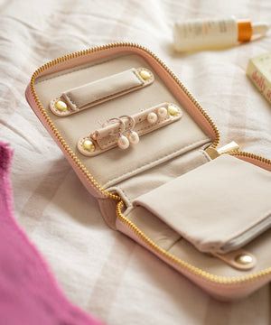 Pearl Jewellery Compact Travel Jewellery Wallet