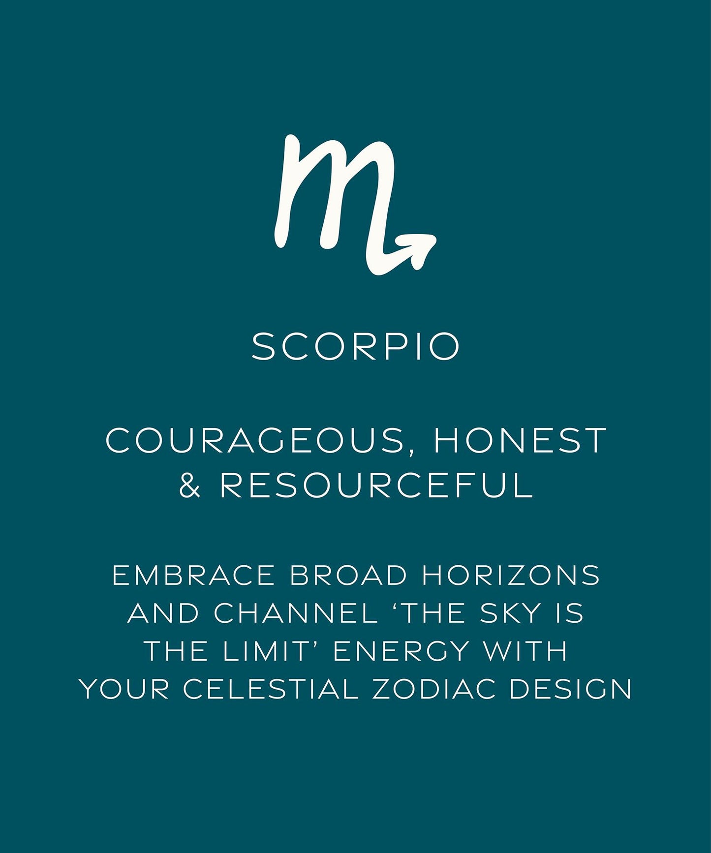 Scorpio, silver zodiac pearl necklace, 23/10-21/11