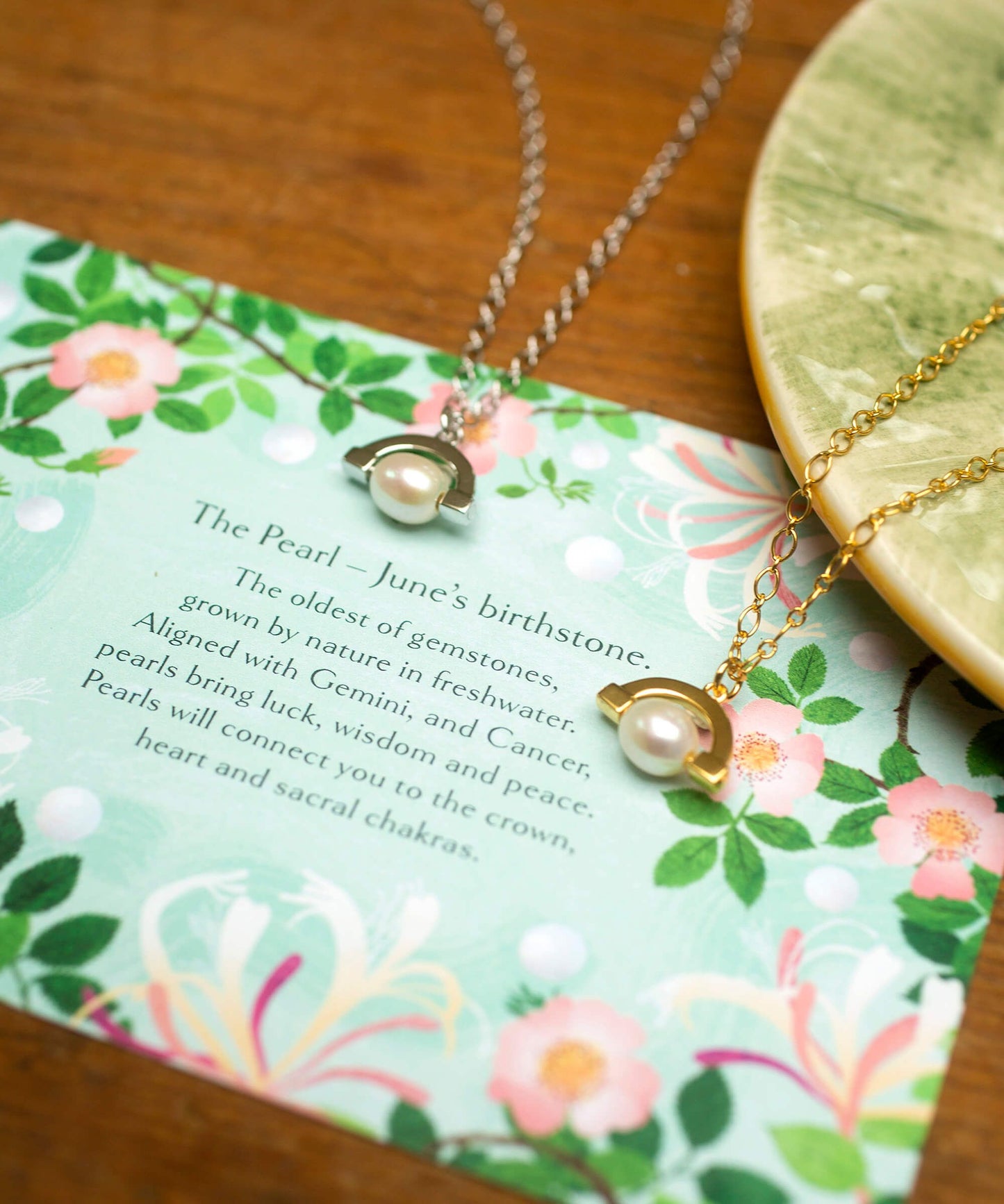 June Birthstone - Meditative Gold Pearl Spinner