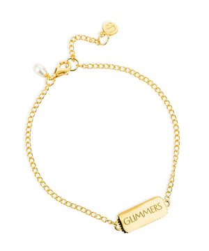 Single Pearl Gold Glimmers Bracelet
