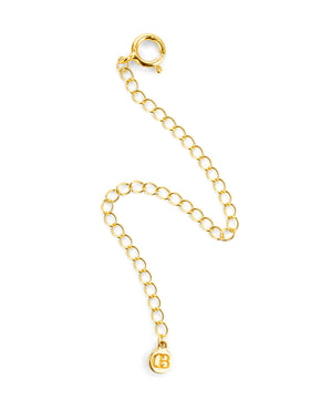 Gold necklace extender