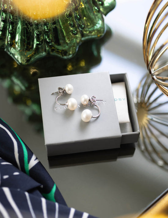 christmas pearl earring gifts