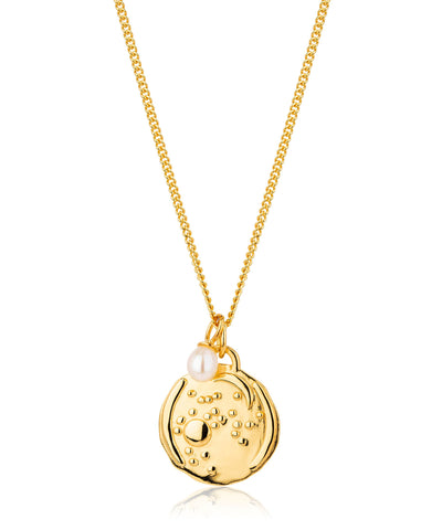 Sagittarius gold zodiac necklace