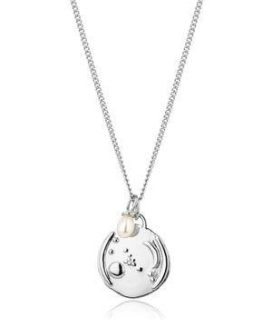 Taurus, silver zodiac pearl necklace, 20/4-20/5