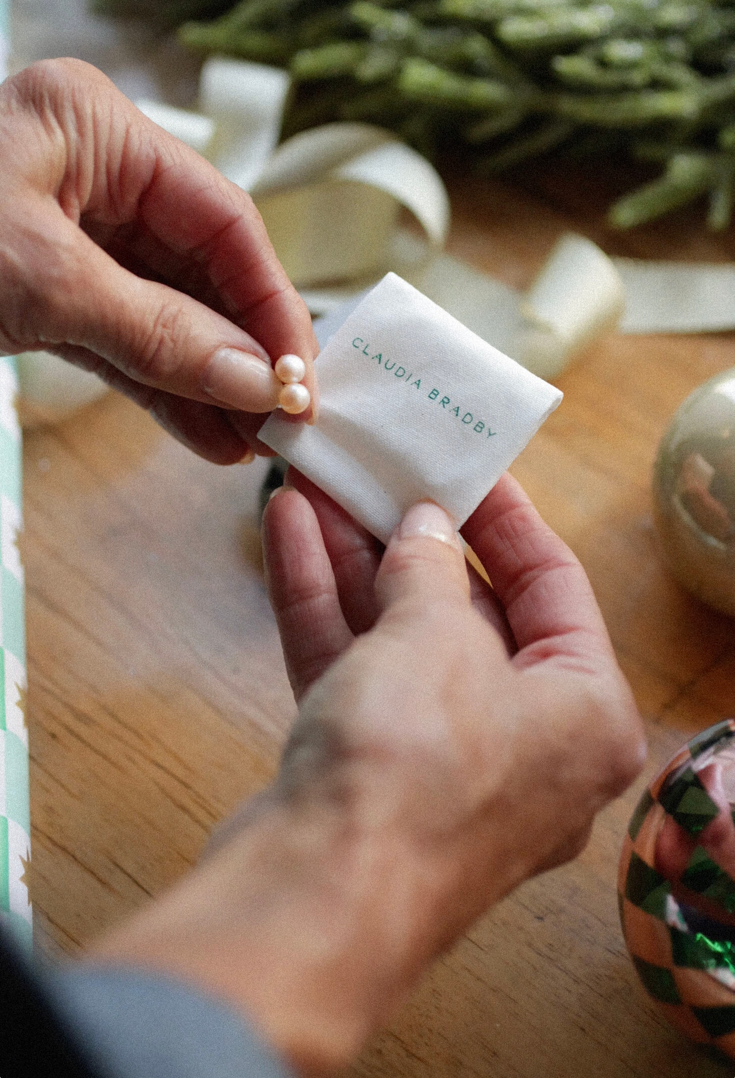 free pearl stud earrings worth £45 with your order