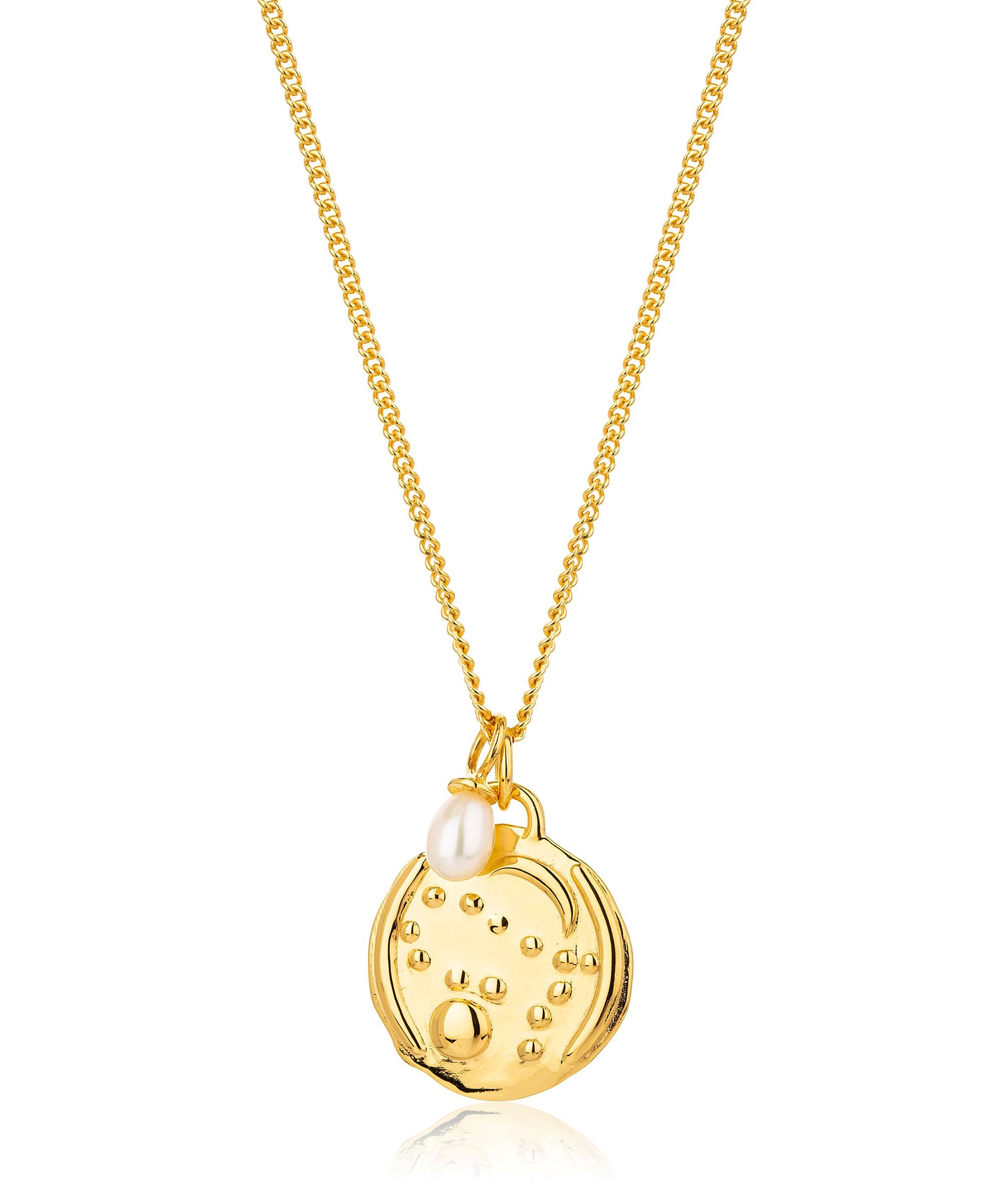 Gemini gold zodiac necklace