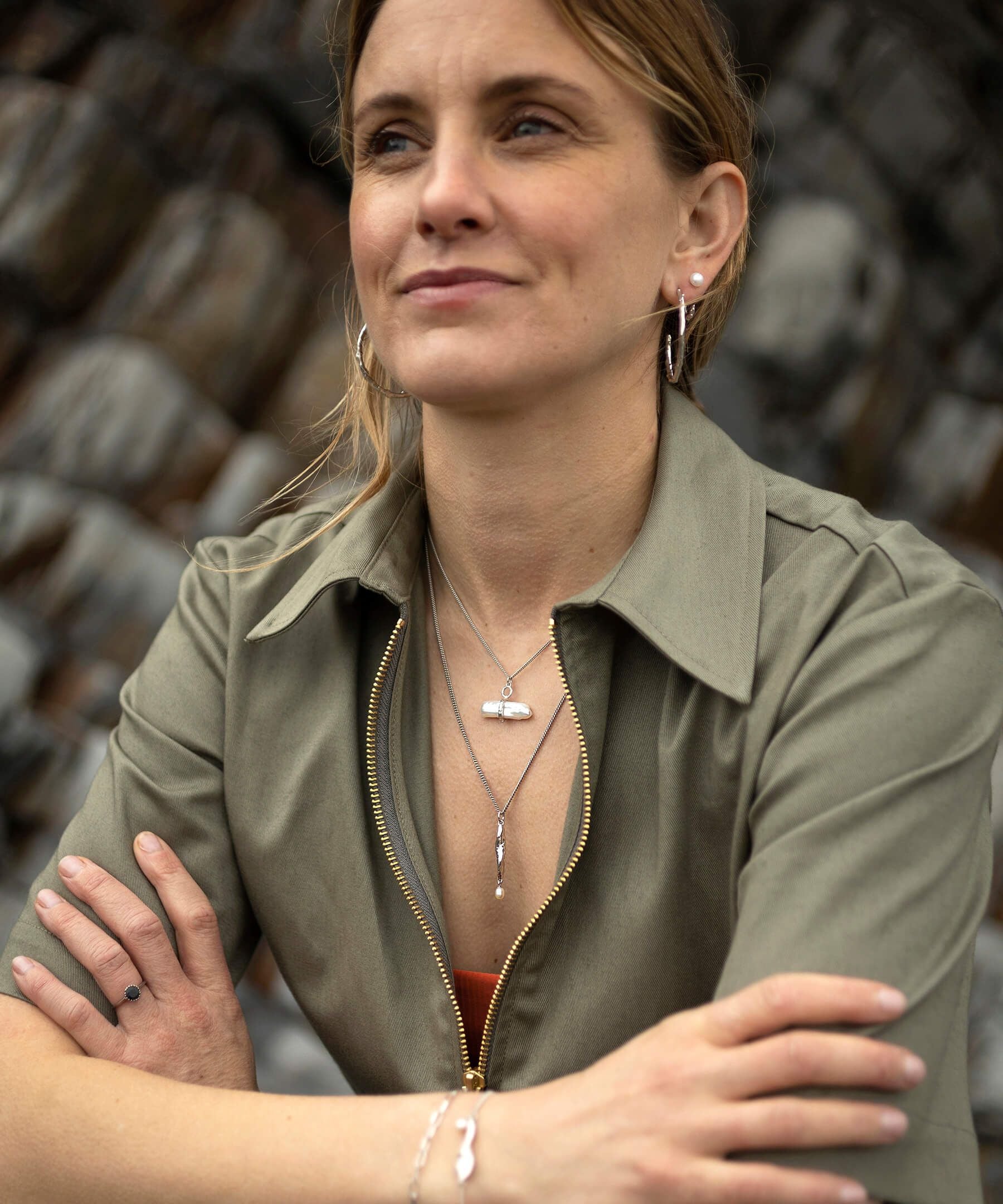 Siren Teardrop Pendant Charm In Sterling Silver | Jewellery By Monica Vinader - Foto 2