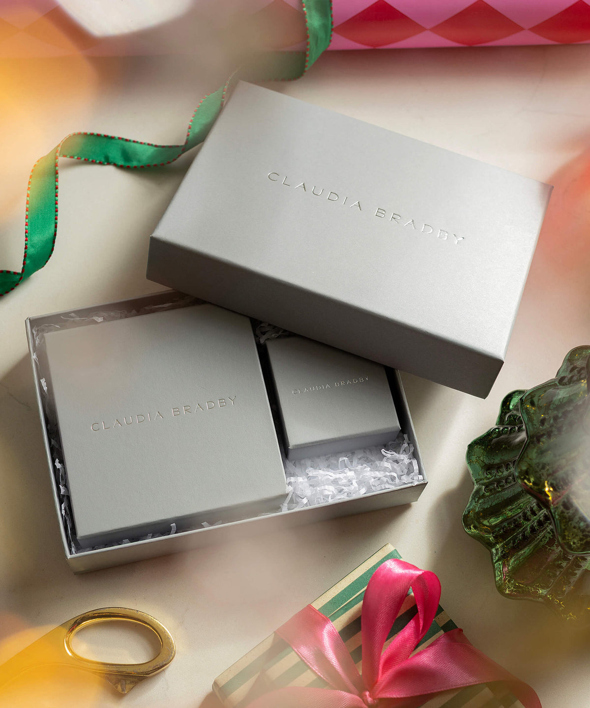 Button Pearl Necklace and Earring Gift Set | Claudia Bradby