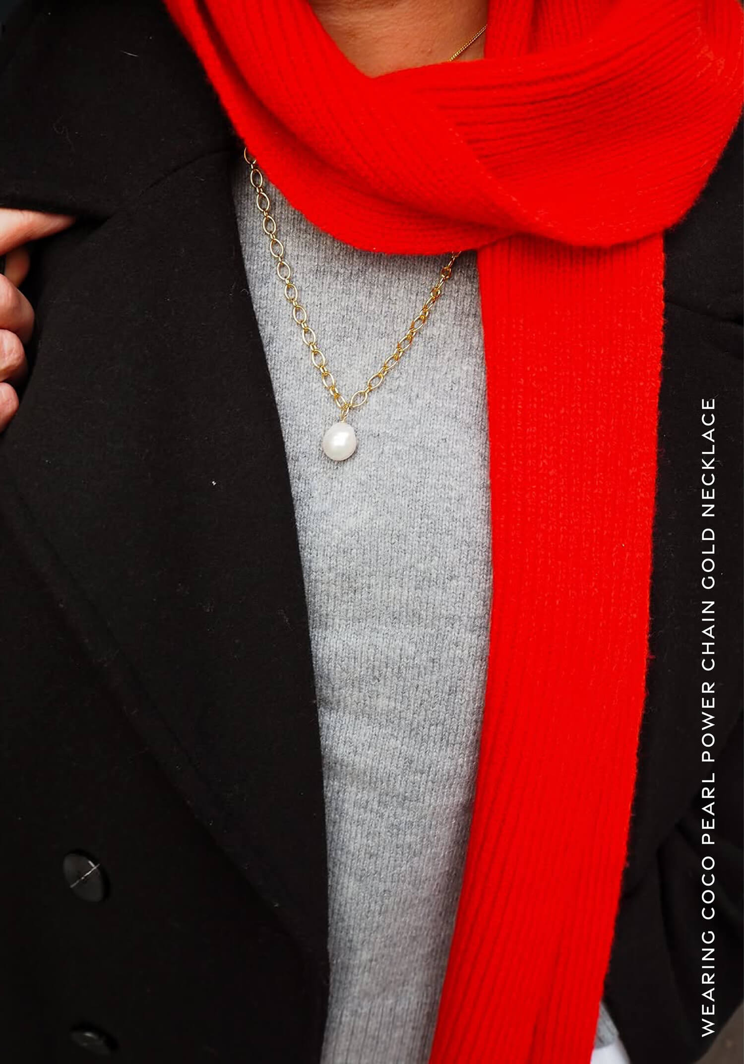 @gillian_loves_ coco pearl power chain gold necklace