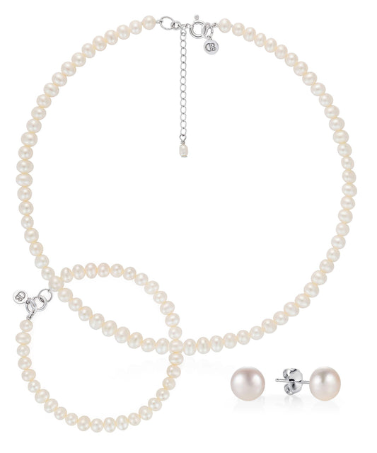 Pearl jewellery set for your wedding day