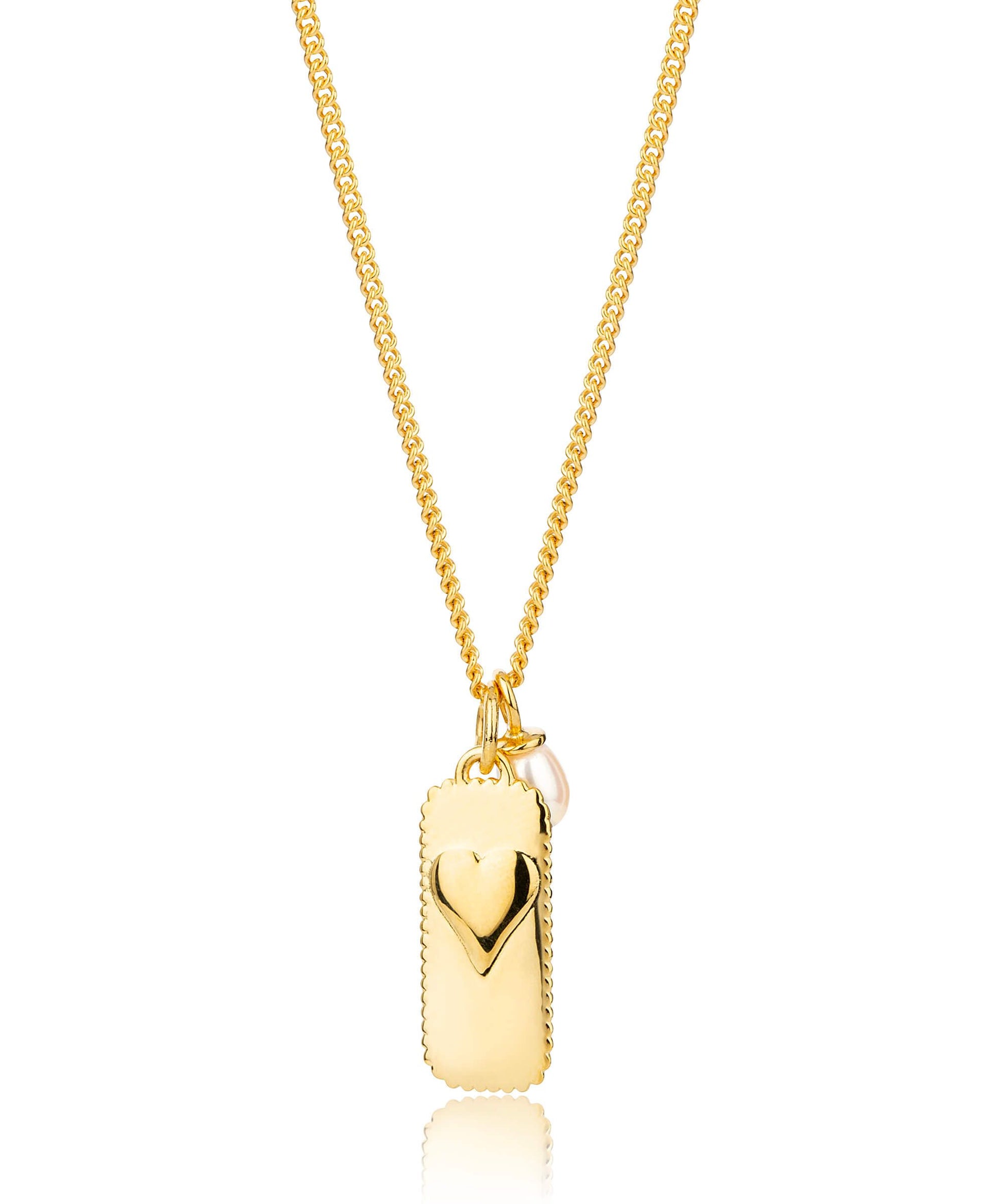 Single Pearl Gold Glimmers Pendant Necklace