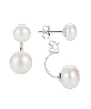 June Birthstone - Duo Pearl Earrings