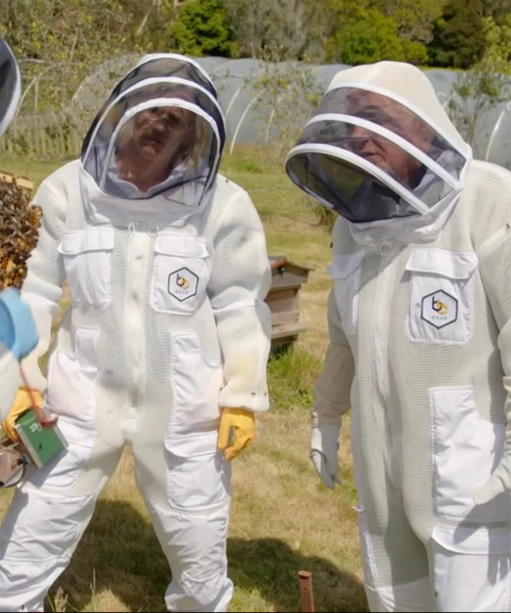 TV Chef Rick Stein visiting the Scillonian Bee Project