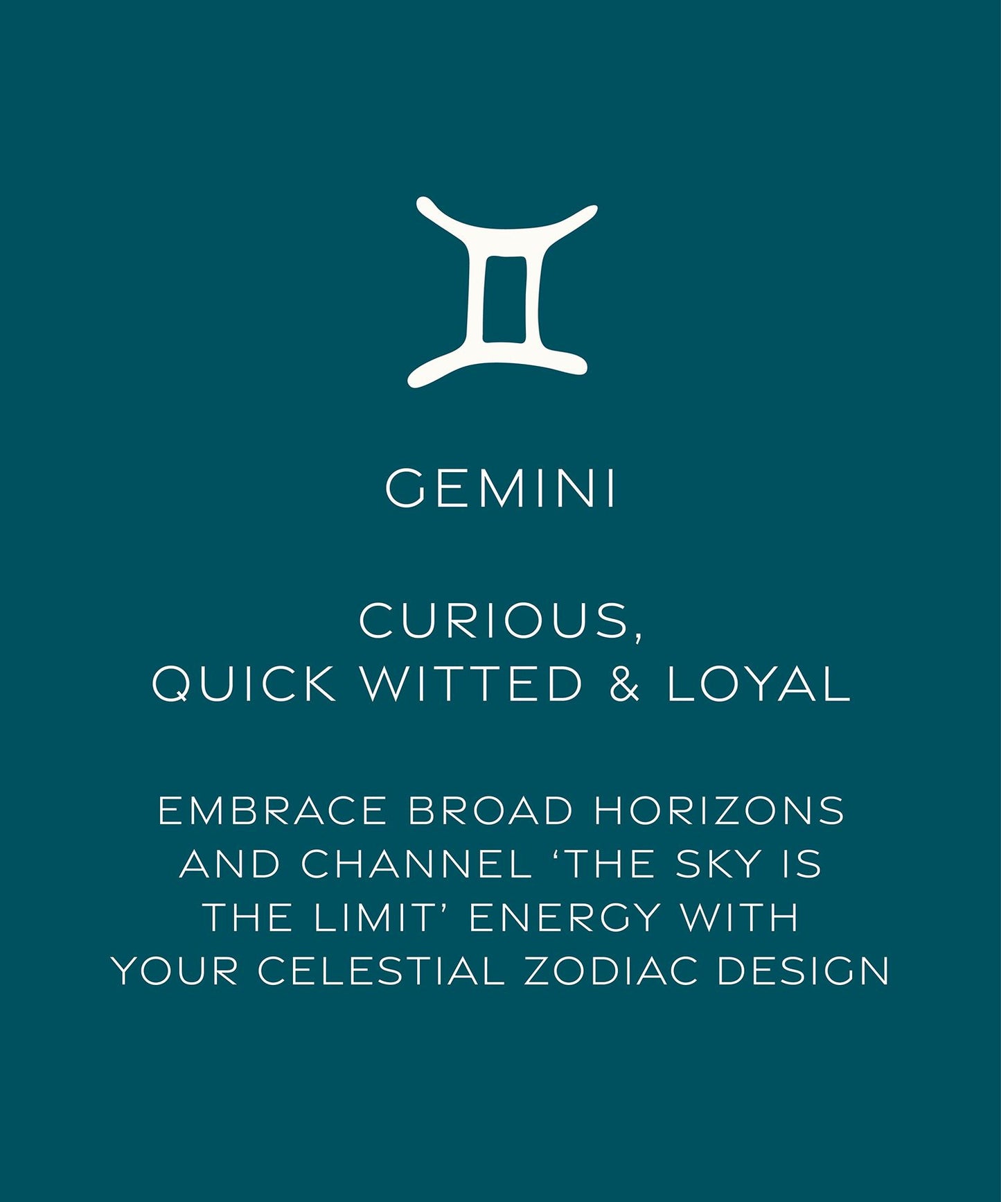 Gemini, silver zodiac pearl necklace, 21/5-20/6