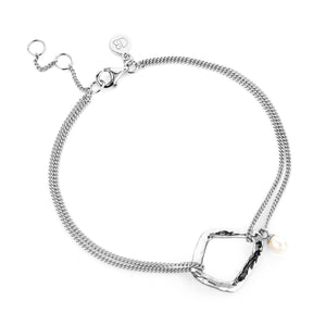 Thalassa Ripple bracelet with pearl charm